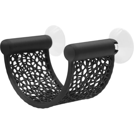 Lot de 1 hamacs pour Betta – Reposoir Flottant en Forme de U avec Ventouse – Décoration d'aquarium pour Petits bacs – Accessoires pour Aquariums de Table (Betta, crevettes) – Noir (1/5)