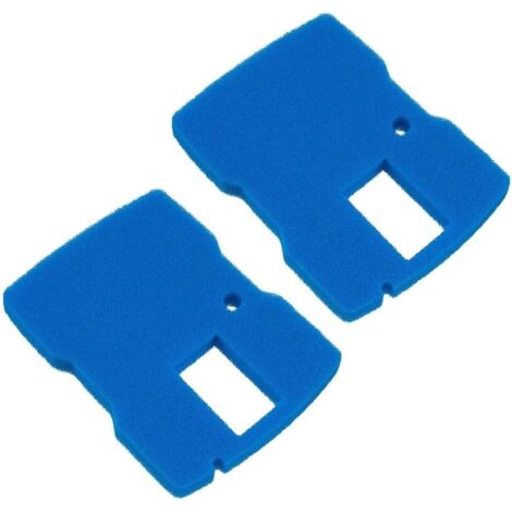 Lot de 2 filtres de bassin de rechange pour Sunsun CUF-6000, filtres en éponge bleue pour pompes de fontaine de 660 GPH, 30,5 x 22,9 x 3,5 cm en polyuréthane