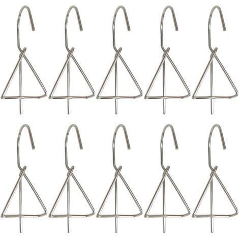 Lot de 20 crochets muraux en métal pour pots de fleurs, balustrades et clôtures 12 cm (1/5)