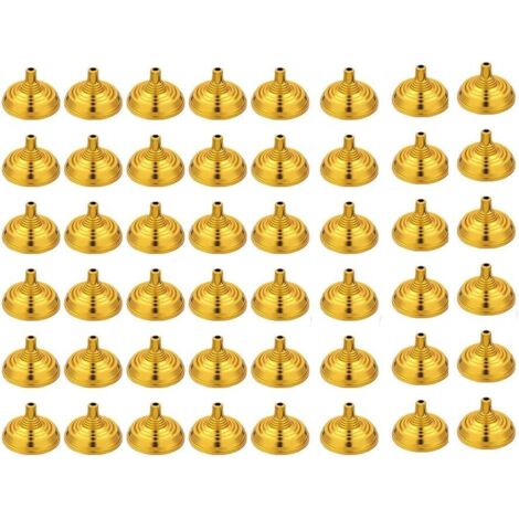 48 Pièces de Support de Drapeau de Table Miniature 4 X 6 Pouces, Base de Drapeau pour Table, Bureau, Centre de Table de Fête, Or. (1/5)