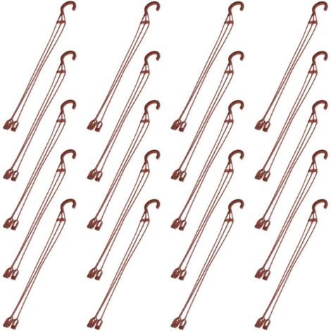 Lot de 20 Crochets pour Suspendre les Pots de Fleurs en Plastique, Installation Facile et Gain de Place, pour Intérieur et Jardin