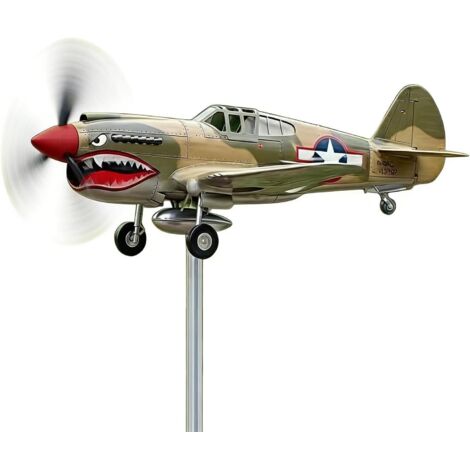 Moulins à Vent d'extérieur - Métal résistant aux intempéries  Girouette Avion en Métal pour Jardin - pour Cour, pelouse, Patio, Parterre de Fleurs, entrée, Maison de Campagne