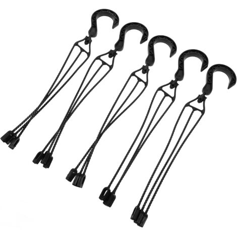 Lot de 5 Crochets en Plastique Solide pour Pots de Fleurs à Suspendre, Rotation à 360°, Capacité de Charge 2,5 Kg, pour Balcon et Jardin (1/5)