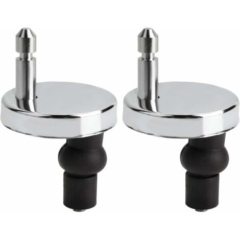 Charnières de remplacement pour abattant WC – Alliage de zinc résistant à la corrosion – Montage rapide – Compatible avec sièges standard – Tophomer