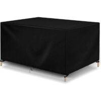 420D Oxford Housse de protection pour meubles de jardin, résistante au vent, à la poussière, aux UV, durable, Housse salon de jardin imperméable - 150x90x80cm