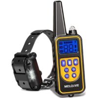 Collier de dressage - Meloive - 800m - 99 niveaux - Étanche - Réglable 16-62cm