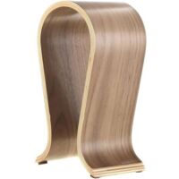 Support de Casque en Bois de Noyer, Support pour Casque Audio, Porte Casque Universel, Forme de U, Durable, Antidérapant, pour la Maison, Le Bureau, la Boutique (Marron)