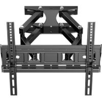 Support mural pour écrans plats/incurvés de 32 à 65 pouces (LED, LCD, OLED), inclinable et pivotant, bras articulé, VESA max. 400 x 400 mm, charge maximale 30 kg