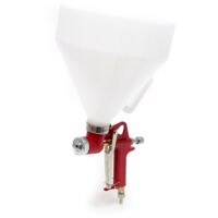 Wiltec – Pistolet à crépir pneumatique 6L – 3 buses 4,6/6,3/8 mm – Pression 4-6 bar – Pour plâtre et crépi intérieur/extérieur