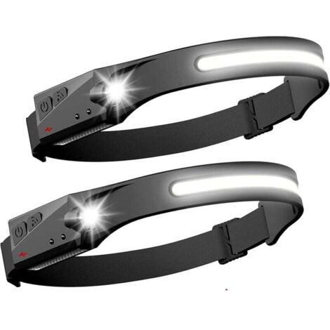 Lampe Frontale Running TD® Lampe Frontale Rechargeable Puissante Course à Pied Travaux Chanti Casque Travail Lampe Frontale
