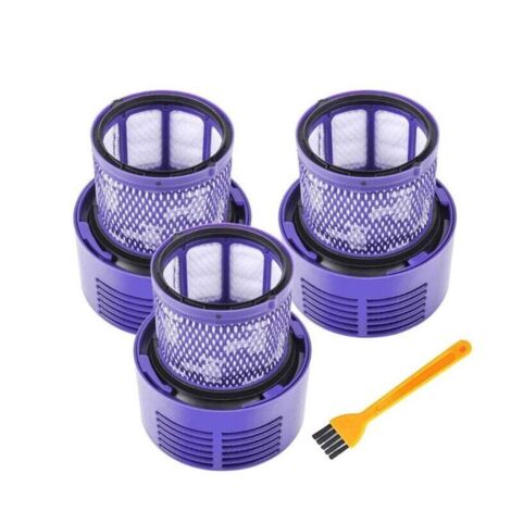 3 Pack Filtre de Remplacement pour Dyson V10 Cyclone, V10 Absolute, V10 Animal, V10 Total Clean, SV12