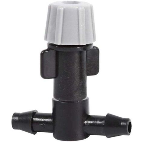 20 Pcs Gicleurs Têtes D'atomisation Buse et Té Joints Brouillard Système D'arrosage pour Patio Jardin Agricole à Effet de Serre Goutte à Goutte Irrigation De Refroidissement en Plein Air