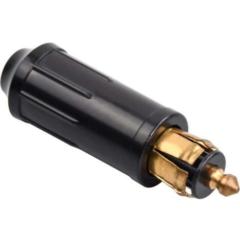 Prise Allume Cigare Norme Européenne 12V Hella DIN Plug Connecteurs Males Pur Cuivre Adaptateur pour DIY Voiture et Moto Allume-Cigare