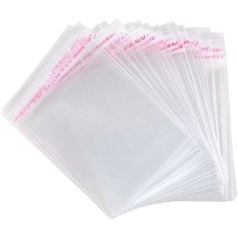 300 Pièces Sacs de Cellophane, Sac Auto-adhésif Petit Sac Alimentaire, Transparent OPP Sachet en Plastique pour Bonbons Biscuits (7x10cm )