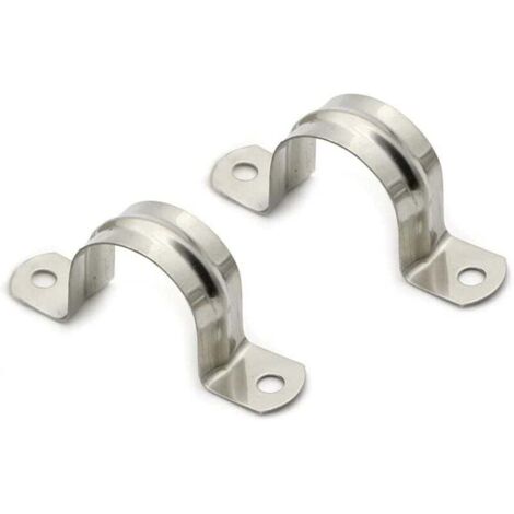 Collier Fixation Tube 25mm - 25mm Collier de Serrage, 25 PCS Acier Inoxydable U-Tube Pince Anneau De Connexion Tuyau Pince Carte Carte D'équitation Selle Carte Tuyau Attache