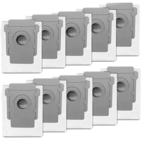 10 Packs Sacs Aspirateurs pour iRobot Roomba I & S Series, i7 (7150) i7 + / Plus (7550) i3 + (3550) i6 + (6550) i8 + (8550) s9 (9150) s9 + / Plus (9550), Compatible avec Clean Base