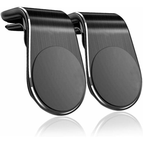 Support Universel Aimant Grille d'Aération Magnetique Voiture Smartphone Aeration Telephone Apple Samsung Argent (1/5)