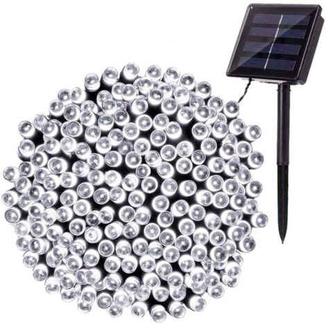Noel Guirlande Lumineuse Solaire, 22M 200 LED Guirlande Solaire Exterieur Sapin de Noël Lumière 8 Modes Étanche Décoration Lampe pour Intérieur Jardin Patio Mariage Fête Anniversaire, Coloré