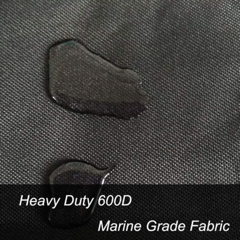 Housse De Bateau Hanured – Imperméable 600D, Anti-UV, Ajustement Sûr Pour Coque V, Tri-hull, Bateau De Pêche (17-19 Pieds)
