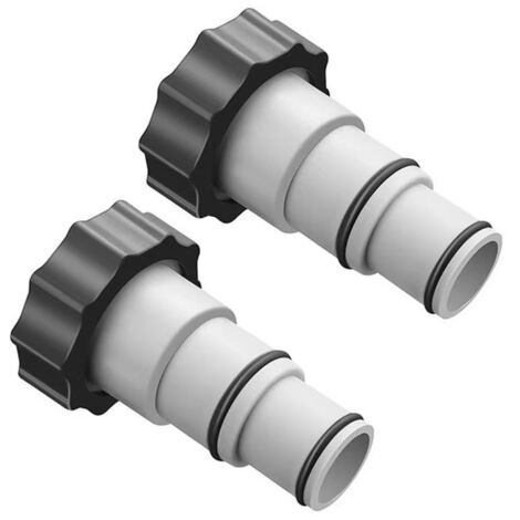Adaptateur de tuyau de rechange Intex A avec collier pour pompes à raccord fileté (paire)