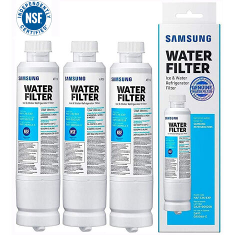 Mimiy – Pack de 3 filtres à eau DA29-00020B – Compatible Samsung et Kenmore – Élimine 99 % des contaminants – Installation rapide sans outil