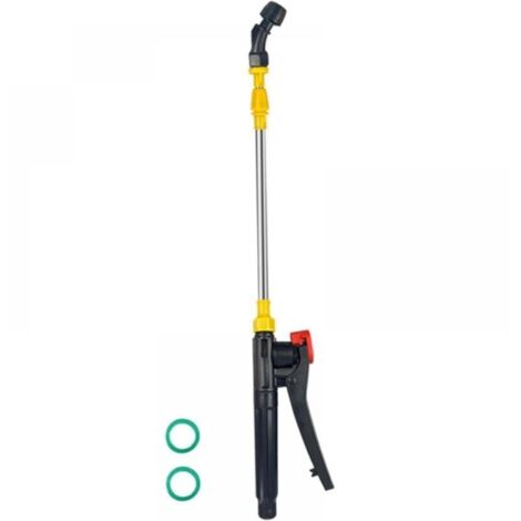 Lance et Buse de Pulvérisation Téléscopique en Acier Inoxydable 45-80cm pour Pulvérisateurs, Accessoires pour Jardinage, Agriculture, Nettoyage, Buse incurvée simple