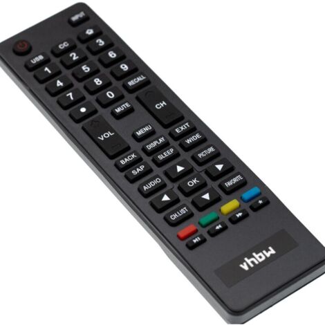 vhbw Télécommande compatible pour télévision, TV Haier 32D3000, 40D3500M, 48D3500, 55D3550, 65D3550, HL22K2A, HL22R1 - télécommande de rechange
