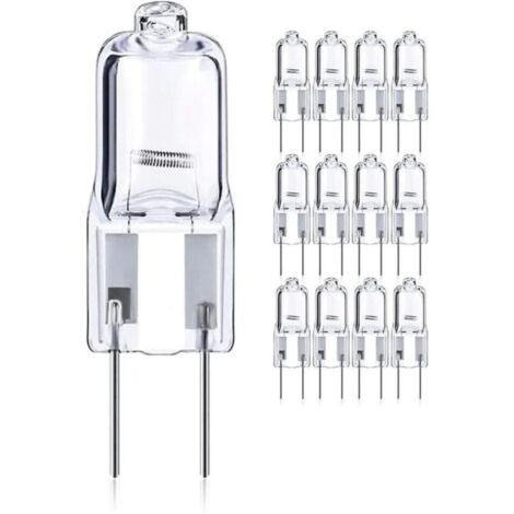 12-pcs 50w Gy6.35 / G6.35 Halogène Dimmable, Base Bi-pin 12v T4 G6.35 820lm