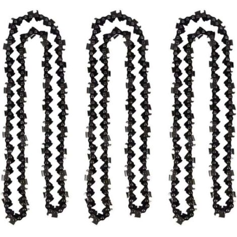 Lot de 3 Chaîne de tronçonneuse de 50 cm 0.325\" 1,5 mm 76 maillons d\'entraînement - compatible avec Timberpro 62CC, Hyundai et autres