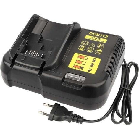 Chargeur de batterie Li-Ion 10.8V-18V pour DeWalt DCB112 DCB115 XR - Tension multiple - Compatible avec les batteries DeWalt XR