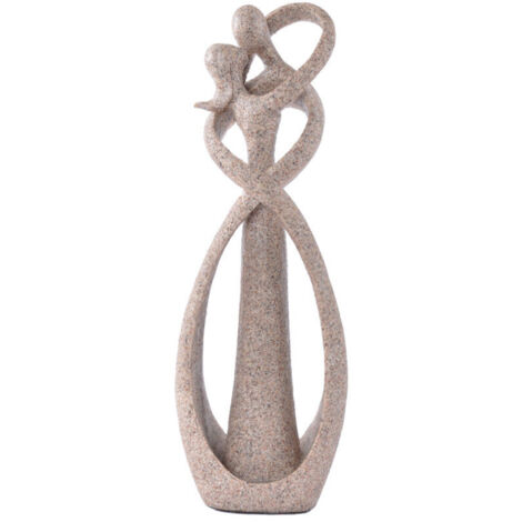23CM Statue Couple, Statue De Résine Amoureux Couple Statue Sculpture pour Le Cadeau De La Saint Valentin Décor De Mariage À La Maison (1/4)