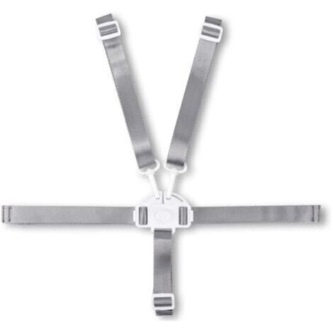 Sangle de chaise haute pour bébé, harnais de rechange à 5 points pour chaise haute gris