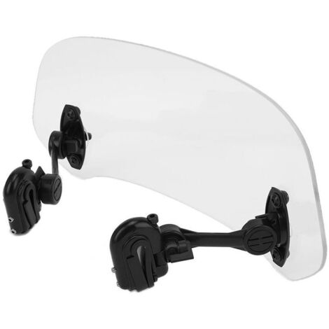 Extension de pare-brise de moto rehausser le pare-brise réglable vent pluie déflecteur d'air ajouter sur l'écran de becquet (transparent) (1/5)