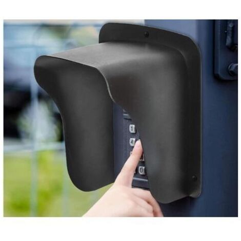 Couvercle MéTallique éTanche pour Sonnette, Serrure De Porte, interphone, protection sonnette exterieur pluie ProtèGe L'Appareil du Soleil Et des Gouttes De Pluie