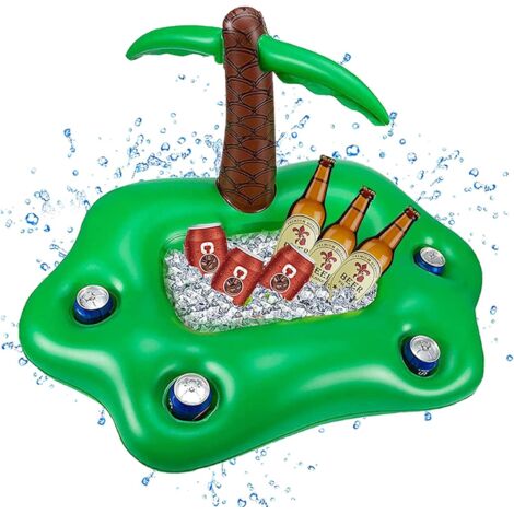 Porte-gobelet gonflable pour piscine, 4 trous, accessoire de piscine gonflable, idéal pour une fête sur la plage (1/5)