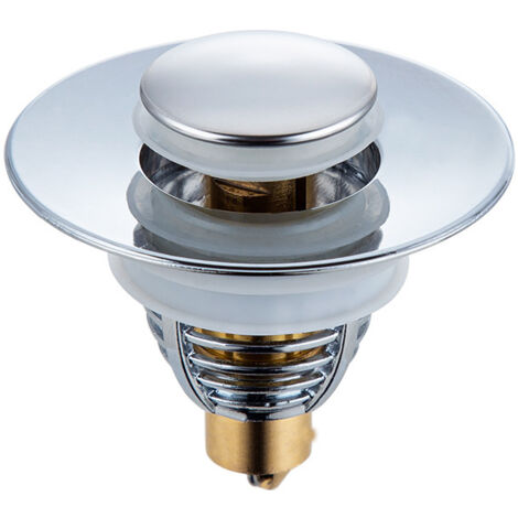 Bonde De Lavabo 2 Pièces, 32-42mm Bouchon Lavabo Universel, Pop-Up avec 2 Joints pour Baignoire, Accélère Le Drainage sans Colmatage Bouchon Baignoire pour Lavabo Cuisine