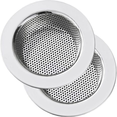 Crépine d'évier de cuisine en acier inoxydable, crépine de vidange pour éviers de cuisine à large rebord de 11,4 cm de diamètre (lot de 2) (1/5)