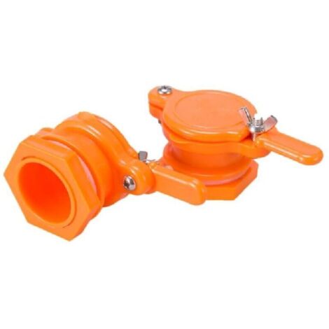 Lot de 2 portes d'extraction de miel durables en nylon jaune, robinets d'extraction de miel, fournitures d'apiculture (1/4)