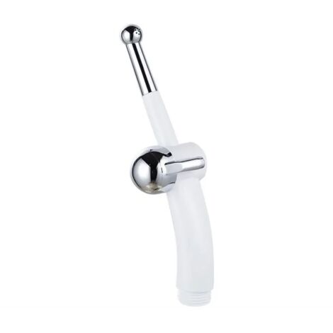 Pommeau de douche à main pour femme, adapté au lavage des femmes, au lavage des couches de bébé, au nettoyage de la douche, au robinet de toilette, au pommeau de douche, au bidet, argenté G1/2 (1/5)