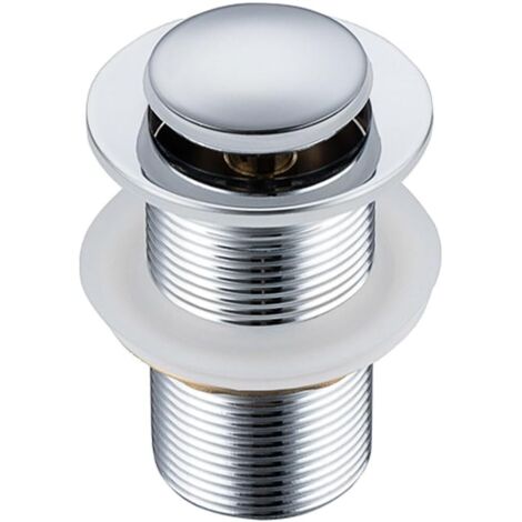 Bonde d'évier avec trop-plein, Bonde universelle avec clapet anti-retour pour lavabo, Bonde d'évier avec trop-plein (sans trou) (1/3)