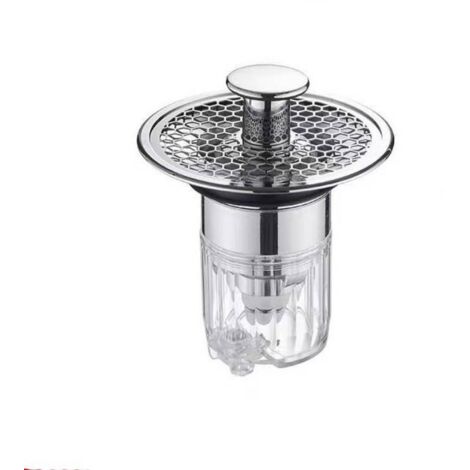 Bouchon d'évier, bouchon d'évier de salle de bain 32-42 mm, bouchon d'évier universel à poussoir, bouchon d'évier de cuisine, bouchon d'évier de salle de bain, bouchon d'évier avec filtre anti-obstruc (1/5)