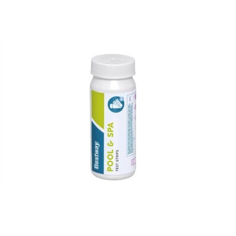 50 bandelettes de test 3 en 1 pour le chlore, le pH et l'alcalinité, 58142 (1/4)