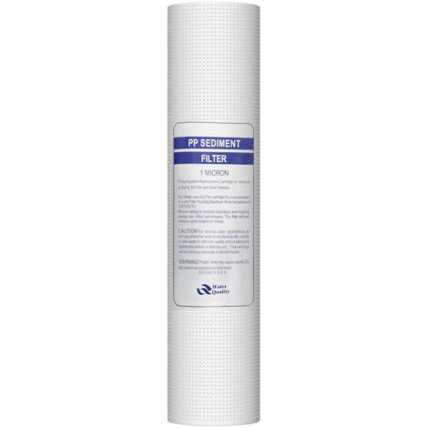 Filtre de remplacement 10 pouces cartouche filtrante de remplacement filtre purificateur d'eau pour toute la maison 5 microns coton PP (1/5)