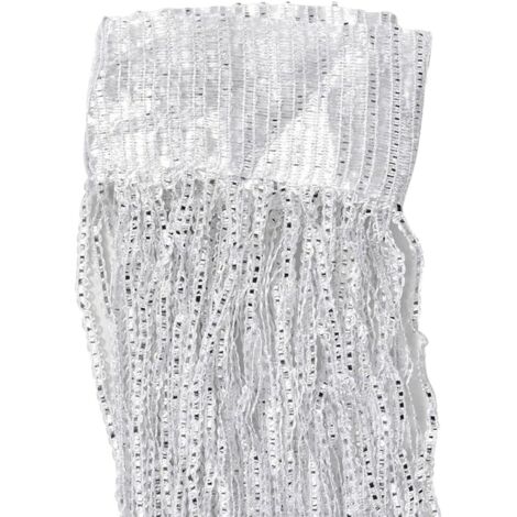 Rideau de porte à pompons, rideau de porte à fils, rideau de porte à fils brillants, cloison de fenêtre, rideau de fenêtre avec panneau décoratif de séparation à pompons, adapté à la maison, au mariag