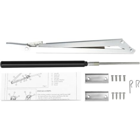 Ouvre-fenêtre automatique pour serre, en alliage d'aluminium, pour serres, lève-vitres, serres, ouverture automatique, kit d'ouverture de ventilation activé par la chaleur, pour serres et châssis (1/5)
