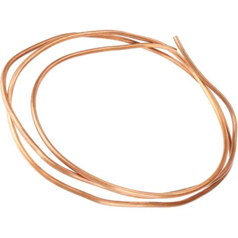 Tube rond en cuivre, tube en cuivre souple, 2 m T2 en cuivre souple, diamètre intérieur : 4 mm, diamètre extérieur : 5 mm, épaisseur : 0,5 mm, pour le refroidissement (1/5)