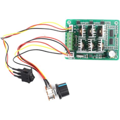 Contrôleur de Moteur Triphasé sans Balai, DC 5V-36V 15A Régulateur de Vitesse pour Moteur sans balais triphasé commutateur d'inversion Contrôleur de Commutation réversible CW/CCW (1/5)