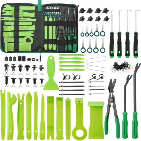 415 Pièces Outils De DéMontage De Garnitures Trousse, Installation Garniture Intérieure Outils avec Rivet Clips Plastique (1/5)