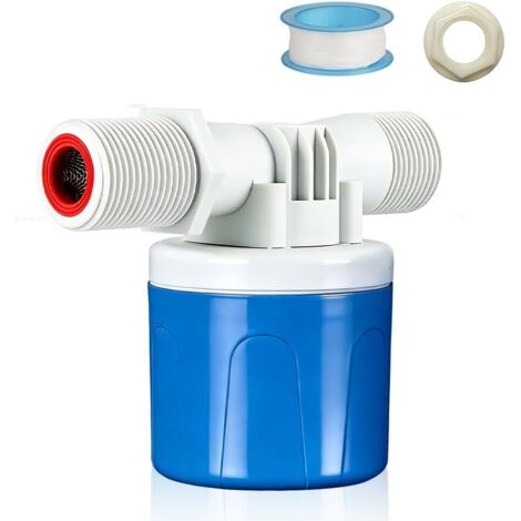 Vanne à Flotteur Automatique 3/4", Robinet à Flotteur pour Réservoirs D'eau, Contrôle Automatique Interrupteur de Vanne à Bille à Flotteur pour Toilettes Natation Aquarium (1/5)