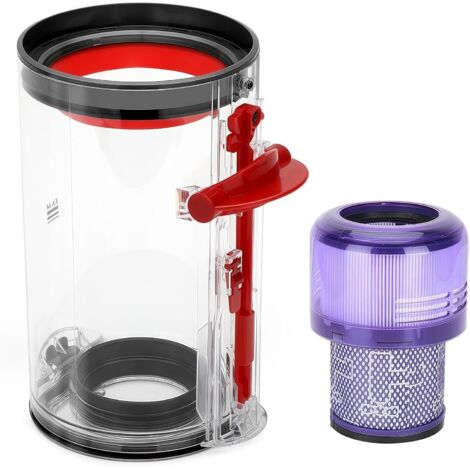 Pièces Détachées pour Dyson V11 V15 SV14 SV15 SV22, Contient un filtre HEPA, pour Dyson Accessoires Aspirateur, Collecteur de Poussière Transparent de Qualité Supérieure pour Dyson Aspirateurs (1/5)